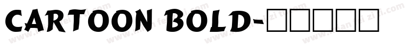 Cartoon Bold字体转换